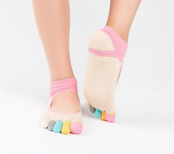Cotton 5-Toe Yoga Socks