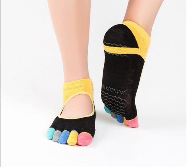 Cotton 5-Toe Yoga Socks
