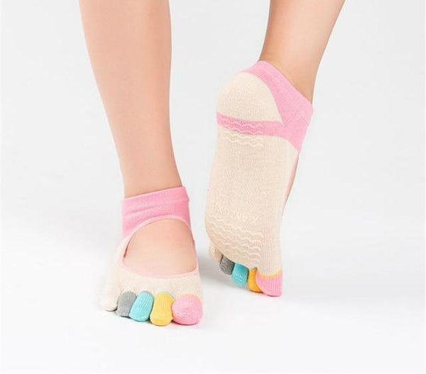 Cotton 5-Toe Yoga Socks