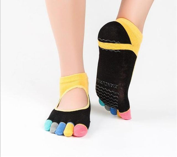 Cotton 5-Toe Yoga Socks